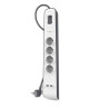 (BSV401VF2M) BELKIN REGLETA DE PROTECCION CONTRA SOBRETENSIONES CON 4 TOMAS + 2 PUERTOS USB BOTÓN DE APAGADO Y ENCENDIDO 2 ME...