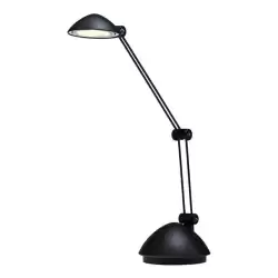 (5040 NE MT) ARCHIVO 2000 LÁMPARA LED SOBREMESA DOBLE BRAZO ARTICULADO LUZ BLANCA CÁLIDA 130X340X220MM NEGRA METALIZADA