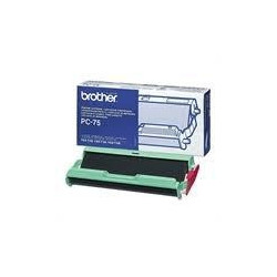 (PC75) BROTHER CARTUCHO + BOBINA NEGRO T-104/106