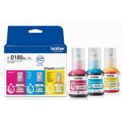 (BTD180CLVAL) BROTHER PACK 3 BOTELLAS DE TINTA C/M/Y DCP-T580DW/T780DW