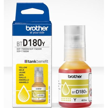 (BTD180Y) BROTHER BOTELLA DE TINA AMARILLO DCP-T580DW/T780DW