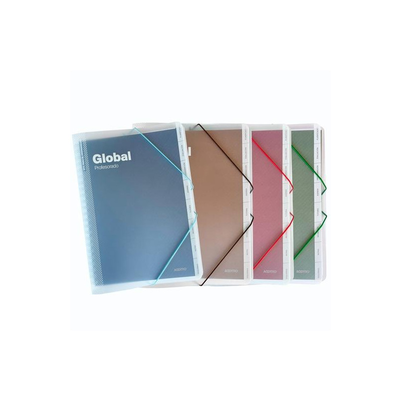(P172) ADDITIO CARPETA GLOBAL PARA PROFESORADO 24X32CM 144 PÁGINAS PP C/SURTIDOS