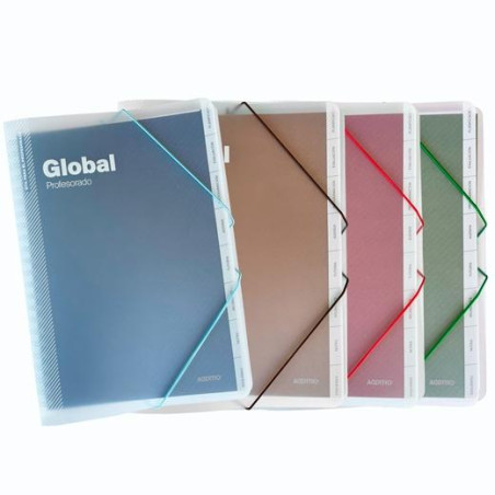 (P172) ADDITIO CARPETA GLOBAL PARA PROFESORADO 24X32CM 144 PÁGINAS PP C/SURTIDOS