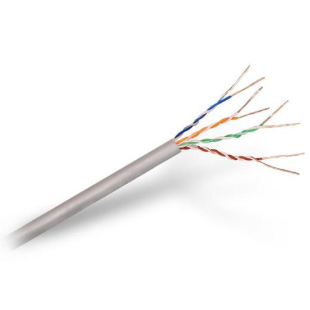 (A133-0209) AISENS BOBINA DE CABLE DE RED RJ45 CAT.5E UTP RÍGIDO AWG24 PARA INSTALACIÓN GRIS 305M