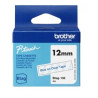(BTAG133) BROTHER CINTA DOMÉSTICA BTAG AZUL SOBRE TRANSPARENTE - PTN10, PTN20, PTN25BT - 12MMX4M