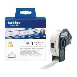 (DK11204) BROTHER ETIQUETAS PRECORTADAS  MÚLTIPLE USO 17X54MM (400 ETIQUETAS)