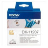 (DK11207) BROTHER ETIQUETAS CIRCULARES PARA CD/DVD 58MM DIAMETRO - PELÍCULA PLÁSTICA (100 ETIQUETAS)