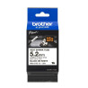 (HSE211E) BROTHER CINTA TUBO TERMORETRÁCTIL TEXTO NEGRO SOBRE BLANCO 5,2MMX1,5M