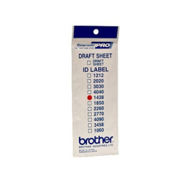 (ID1438) BROTHER ETIQUETA DE IDENTIFICACIÓN DE 14X38 MM - PACK DE 12 UNIDADES