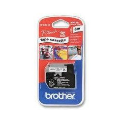 (MK231BZ) BROTHER CINTA NO LAMINADA TEXTO NEGRO SOBRE BLANCO - 12MMX8M