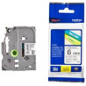 (TZE211) BROTHER CINTA ROTULADORA LAMINADA TEXTO NEGRO SOBRE BLANCO - 6MMX8M