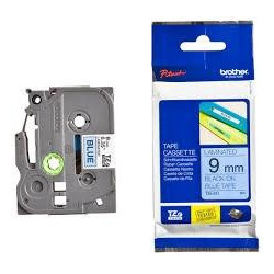 (TZE521) BROTHER CINTA ROTULADORA LAMINADA TEXTO NEGRO SOBRE AZUL - 9MMX8M