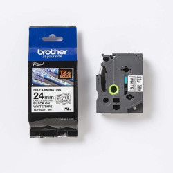 (TZESL251) BROTHER CINTA ROTULADORA AUTOLAMINADA TEXTO NEGRO SOBRE BLANCO - 24MMX8M