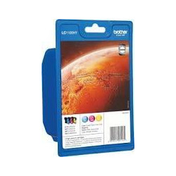 (LC1100HYVALBP) BROTHER TINTA BK/C/M/Y MFC-6490CW - MFC-5890CN/5895CW/6490CW/6890CDW - PACK 4 COLORES - ALTA CAPACIDAD