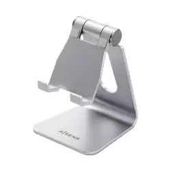 (MS1PM-081) AISENS SOPORTE DE SOBREMESA M AJUSTABLE 1 PIVOTE PARA TABLET/MOVIL PLATA
