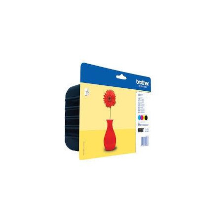 (LC121VALBP) BROTHER TINTA BK/C/M/Y DCP-J552DW - MFC-J470DW - PACK 4 COLORES