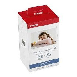 (3115B001) CANON TINTA + PAPEL TAMAÑO POSTAL 10X15CM (108 FOTOS) CP-100 - KP-108IN