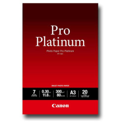 (2768B017) CANON PAPEL FOTOGRAFICO PT-101 A3 PRO PLATINUM 300GR. (20 HOJAS)
