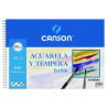(C200400698) CANSON BLOC ACUARELA Y TÉMPERA BASIK ESPIRAL 10 HOJAS 370GR 23X32,5CM