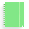 (66024121) CARCHIVO CUADERNO INGENIOX FOAM ESPIRAL A4 80H 100GR CUADRÍCULA 5X5 TAPAS PP SEMI-RÍGIDO CIERRE C/GOMA VERDE PASTEL