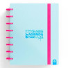 (66053530) CARCHIVO AGENDA DE DISCOS INGENIOX SIN FECHA A5 80H 100GR SV NEÓN AZUL PASTEL
