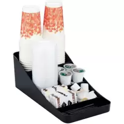 (CD904 NE) ARCHIVO 2000 BANDEJA ORGANIZADORA LA HORA DEL CAFÉ 7 COMPARTIMENTOS NEGRO