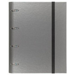 (12257408) CARCHIVO CARPETA ANILLAS 4X35MM CARPEBLOCK METAL C/RECAMBIO 100H A4 90GR 1 BANDA COLOR CARTÓN PLASTIFICADO GRIS