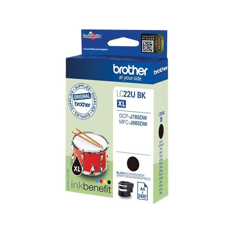 (LC22UBKBP) BROTHER TINTA NEGRO DCP-J785DW