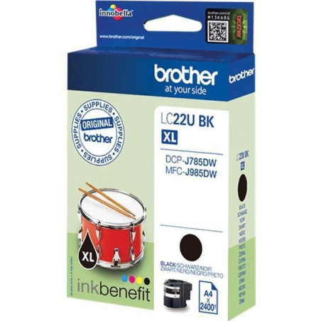 (LC22UBKBP) BROTHER TINTA NEGRO DCP-J785DW