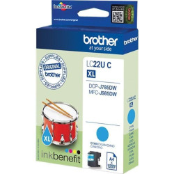 (LC22UCBP) BROTHER TINTA CIAN DCP-J785DW