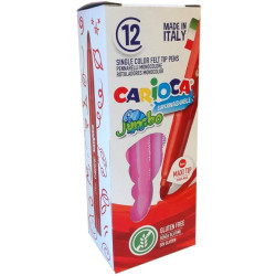 (4013012) CARIOCA ROTULADOR JUMBO PUNTA MAXI ROSA CAJA 12 UD