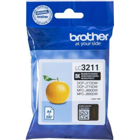 (LC3211BK) BROTHER TINTA NEGRO DCP-J572DW - MFC-J491DW/J497DW/J890DW/J895DW