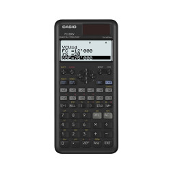 (FC-200V-2) CASIO CALCULADORA CIENTÍFICA FC-200V-2 SOLAR/PILAS PROGRAMABLE 4 LÍNEAS LCD 10+2 Y 15 DÍGITOS NEGRO