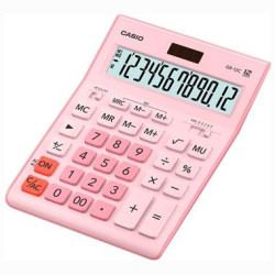 (GR-12C-PK) CASIO CALCULADORA DE OFICINA SOBREMESA 12 DÍGITOS ROSA