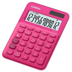 (MS-20UC-RD) CASIO CALCULADORA DE OFICINA SOBREMESA FUCSIA 12 DÍGITOS MS-20UC