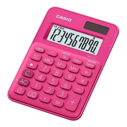 (MS-7UC-RD) CASIO CALCULADORA DE OFICINA SOBREMESA ROJO 10 DÍGITOS