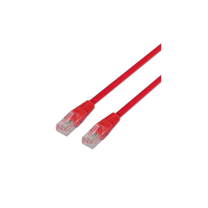 (A135-0237) AISENS CABLE DE RED LATIGUILLO RJ45 CAT.6 UTP AWG24 ROJO 0