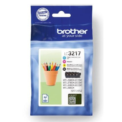(LC3217VAL) BROTHER TINTA BK/C/M/Y MFC-J5330DW/J5730DW/J6530DW/J6930DW - PACK 4 COLORES