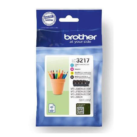 (LC3217VAL) BROTHER TINTA BK/C/M/Y MFC-J5330DW/J5730DW/J6530DW/J6930DW - PACK 4 COLORES