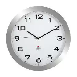 (ALHORISSIMO GS) ARCHIVO 2000 RELOJ DE PARED ANALÓGICO GRIS CON LENTE CRISTAL 55X380MM
