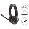 (POLONA02BA) CONCEPTRONIC AURICULARES JACK 3.5 MM MICROFONO FLEXIBLE CONTROL VOLUMEN INCLUYE ADAPTADOR 1 A 2 JACKS 3.5 MM NEGRO