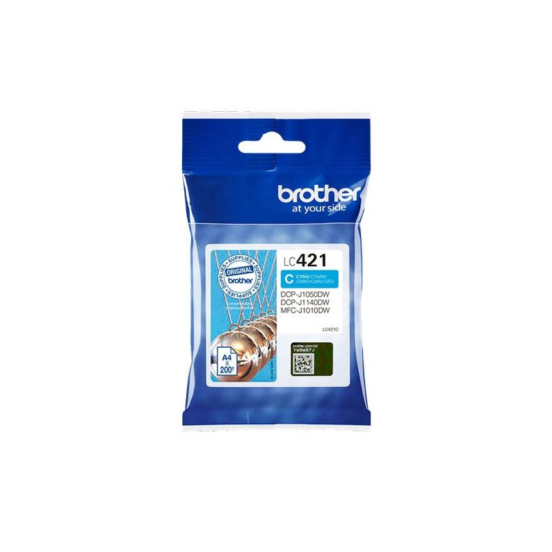 (LC421C) BROTHER TINTA CIAN DCP-J1050DW - MFC-J1010DW