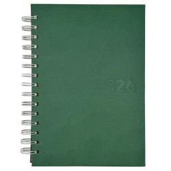 (25002535) DIDEX AGENDA BOSTON ESPIRAL 21DZ 14.5X21CM VERDE 2026