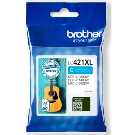 (LC421XLC) BROTHER TINTA CIAN  DCP-J1050DW - MFC-J1010DW