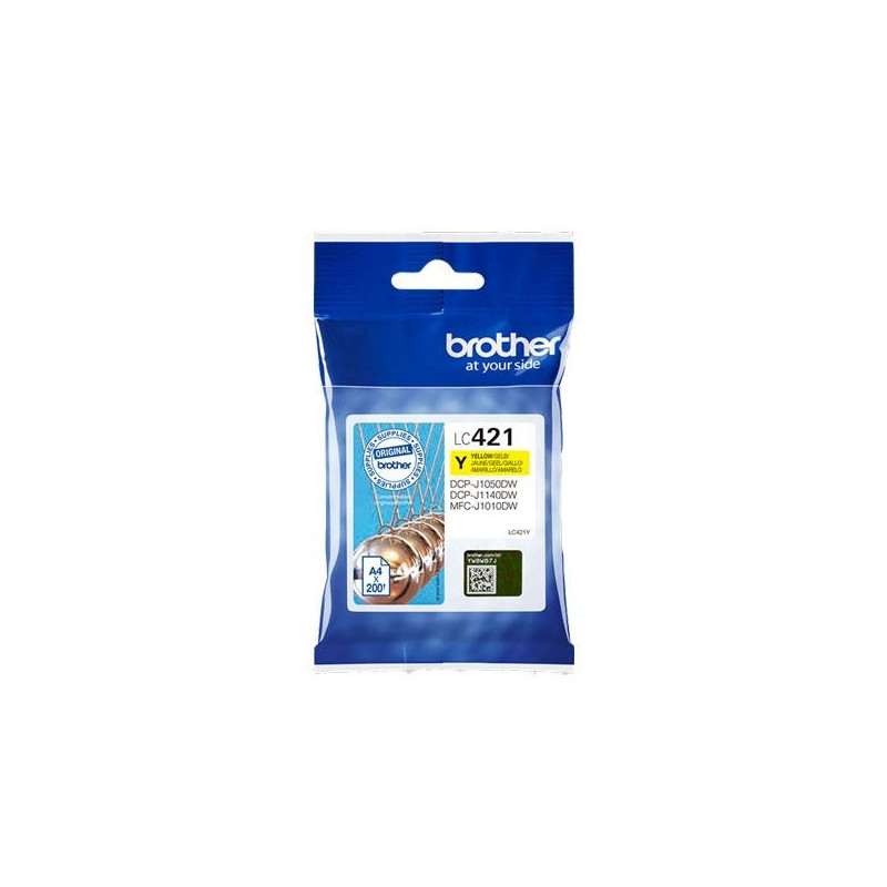 (LC421Y) BROTHER TINTA AMARILLO DCP-J1050DW - MFC-J1010DW