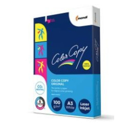 (471556) COLOR COPY PAPEL REPROGRAFICO BLANCO, SATINADO DIN A3, PASTA QUIMICA ECF, 100G/M2, 420MM X 297MM,  FIBRA AL LADO...