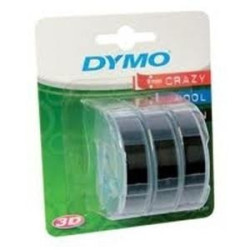 (S0847730) DYMO CINTA TRADICIONAL 84773, 9MMX3M NEGRO, BLISTER 3 UNIDADES