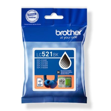 (LC521BK) BROTHER TINTA NEGRO DCP-J1260W/J1310DW/J1360DW