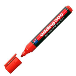 (300-02) EDDING MARCADOR PERMANENTE 300 ROJO