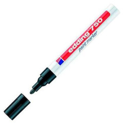 (750-01) EDDING MARCADOR PERMANENTE 750 TINTA OPACA BRILLANTE NEGRO